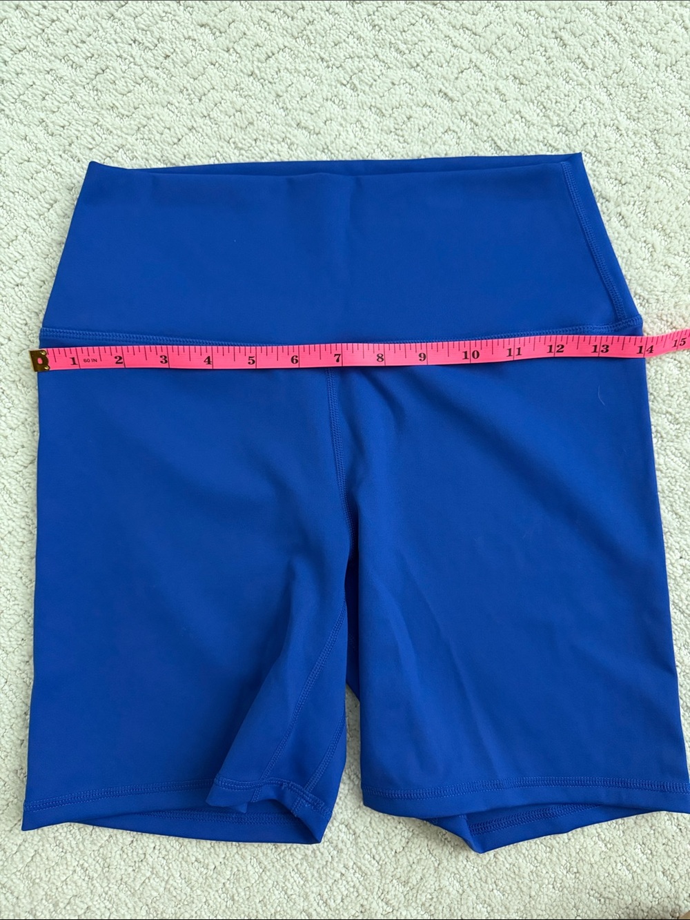 High-Rise Bike Shorts in Royal Blue - Picture 5 of 6
